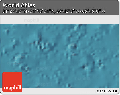 Satellite 3D Map of the Area around 31° 39' 38" N, 66° 13' 29" W