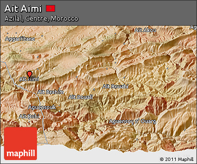 Satellite 3D Map of Aït Aimi