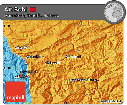 Political Map of Aït Bohi
