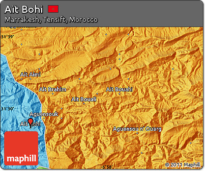 Political Map of Aït Bohi