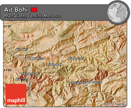 Satellite Map of Aït Bohi