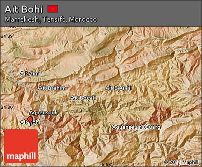 Satellite Map of Aït Bohi