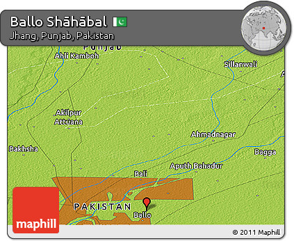 Physical Panoramic Map of Ballo Shāhābal