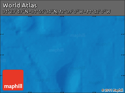 Physical Map of the Area around 31° 39' 38" N, 72° 10' 30" W