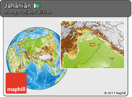 Physical Location Map of Jahāniān