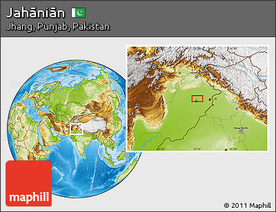 Physical Location Map of Jahāniān