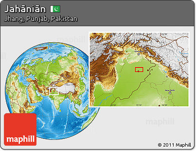Physical Location Map of Jahāniān