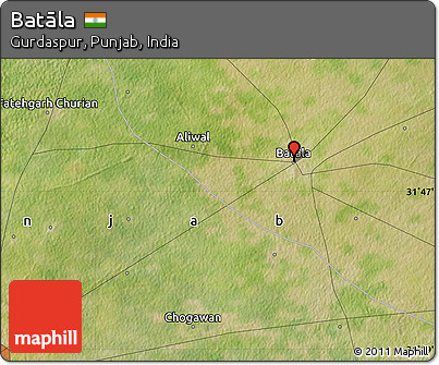 Satellite Map of Batāla