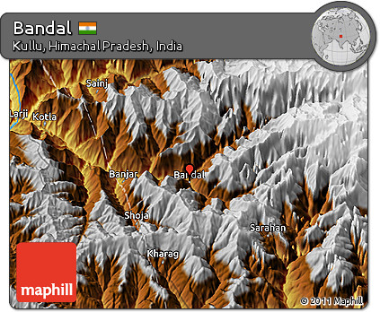 Physical 3D Map of Bandal