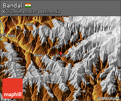Physical 3D Map of Bandal