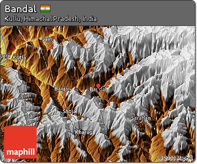 Physical 3D Map of Bandal