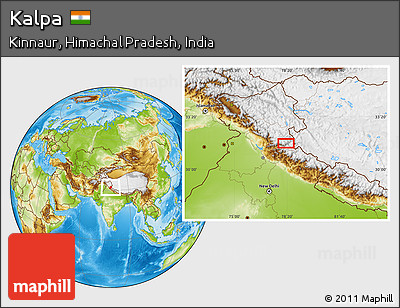 Physical Location Map of Kalpa
