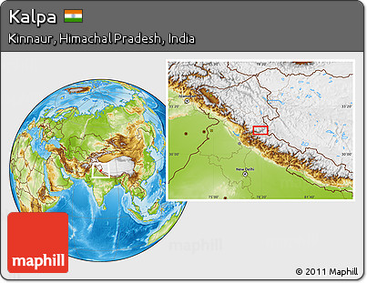 Physical Location Map of Kalpa