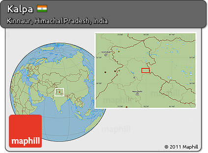 Savanna Style Location Map of Kalpa