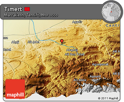 Physical 3D Map of Timert
