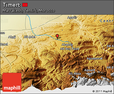 Physical 3D Map of Timert