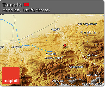 Physical 3D Map of Tamada