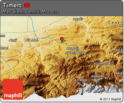 Physical 3D Map of Timert