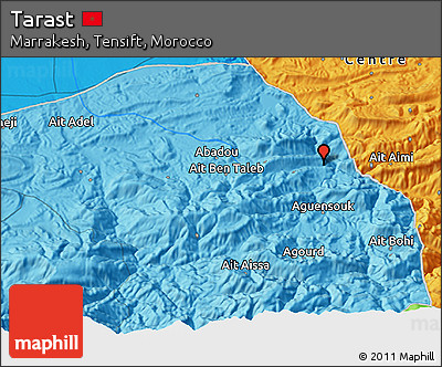 Political 3D Map of Tarast