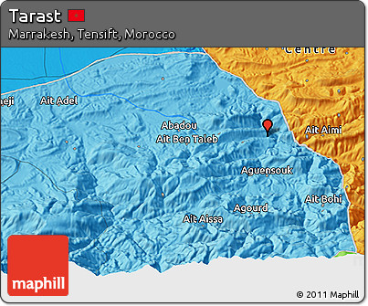 Political 3D Map of Tarast