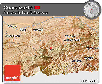 Satellite 3D Map of Ouaouizakht