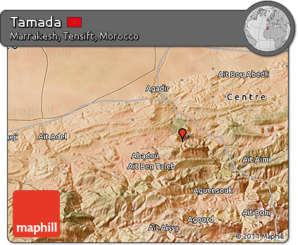 Satellite 3D Map of Tamada