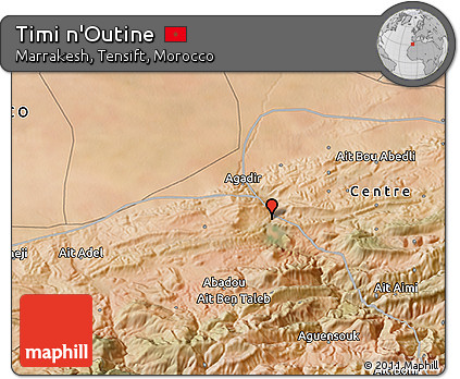 Satellite 3D Map of Timi N'Outine