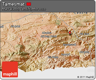 Satellite 3D Map of Tamesmat