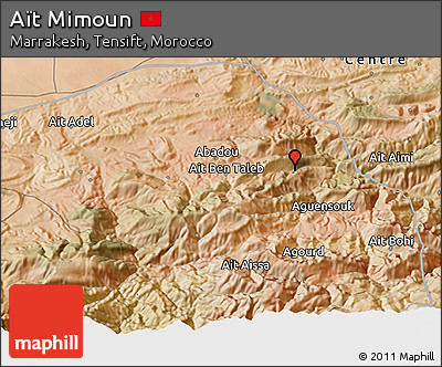 Satellite 3D Map of Aït Mimoun