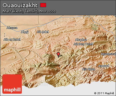 Satellite 3D Map of Ouaouizakht