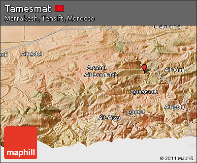 Satellite 3D Map of Tamesmat