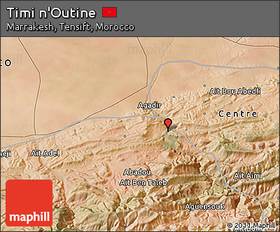 Satellite 3D Map of Timi N'Outine