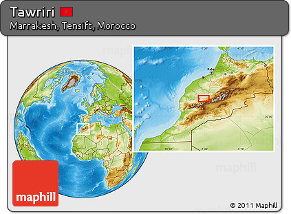 Physical Location Map of Tawriri