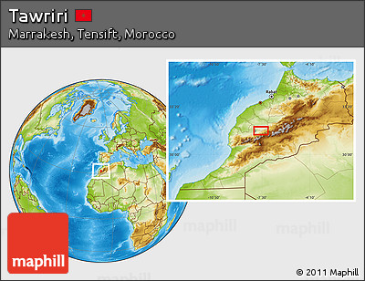 Physical Location Map of Tawriri