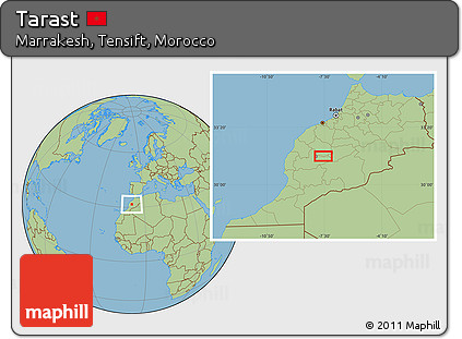 Savanna Style Location Map of Tarast