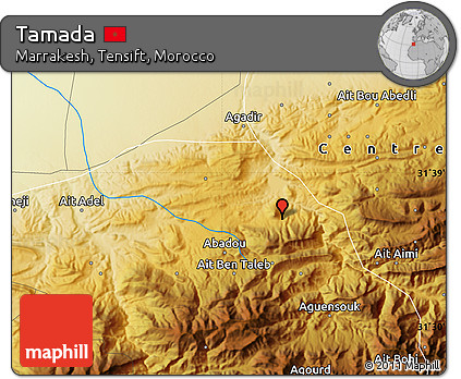 Physical Map of Tamada