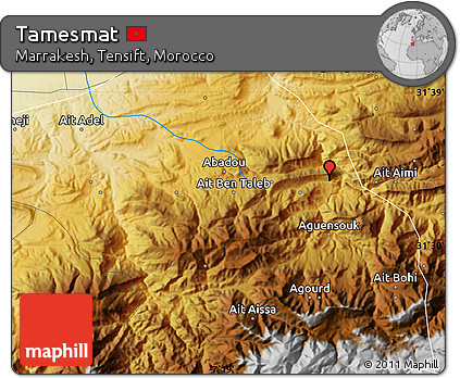 Physical Map of Tamesmat
