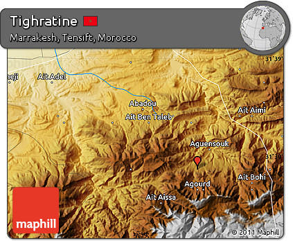 Physical Map of Tighratine