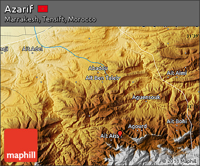Physical Map of Azarif