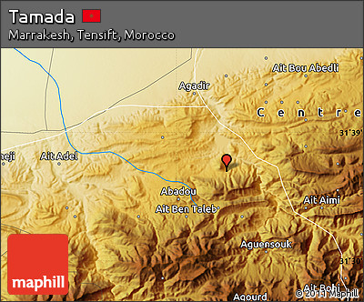 Physical Map of Tamada