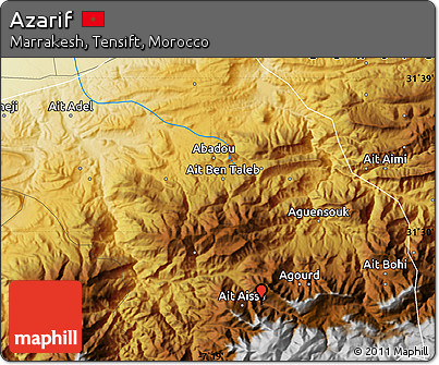 Physical Map of Azarif
