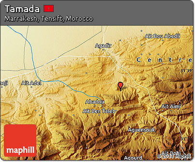 Physical Map of Tamada