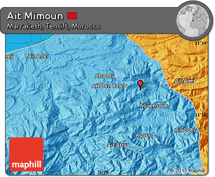 Political Map of Aït Mimoun
