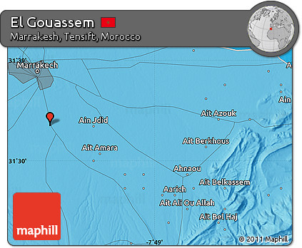 Political Map of El Gouassem