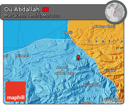 Political Map of Ou Abdallah