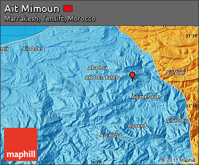 Political Map of Aït Mimoun