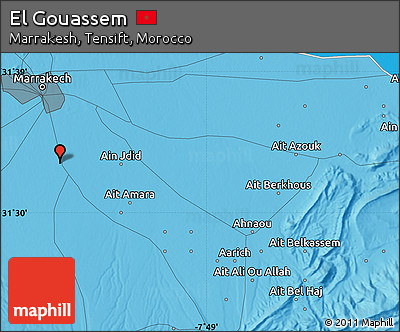 Political Map of El Gouassem