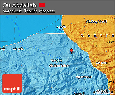 Political Map of Ou Abdallah