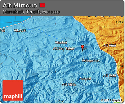 Political Map of Aït Mimoun