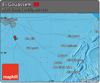 Political Map of El Gouassem